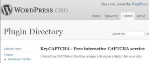KeyCAPTCHA Plugin Contribution description in WordPress.org
